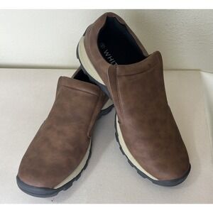 Whitin Loafers Men 46/ 13M Shoes Brown Leather Comfort Moc Slip On Hiking Trail